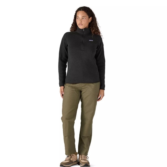 NWOT Patagonia Women's Better Sweater® Quarter-Zip Fleece Top Black size Small - Picture 4 of 16